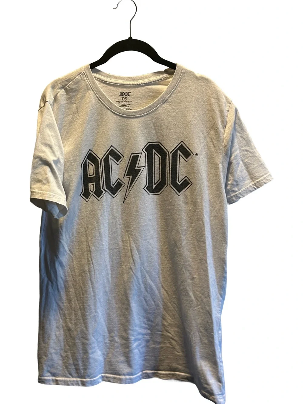 adidas White Short Sleeve Graphic Tee with Black Logo